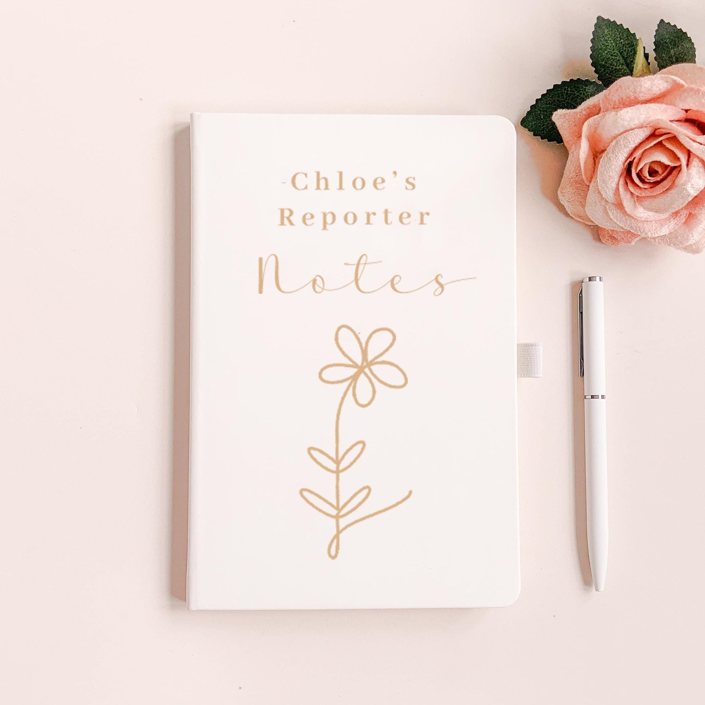 Personalised Reporter Notebook, Reporter Journal, Handbag Diary, For Reporter, Small Journal, Gift for Her, Notebook, Journalism Gift