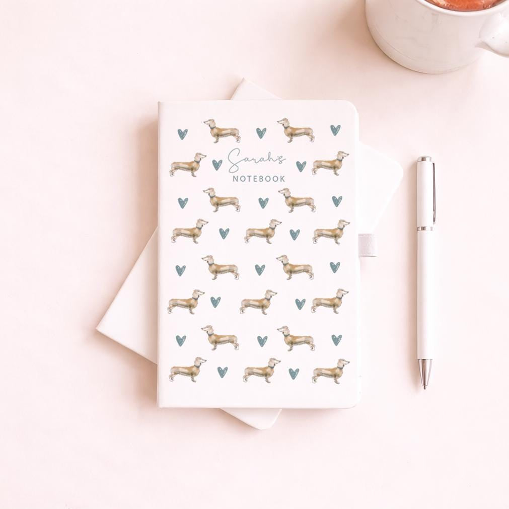 Personalised Dachshund Journal, Dachshund Gift For Her, Sausage Dog Notebook, Sausage Dog Gifts, Personalised Dog Gift, Dog Gifts, Dog Lover