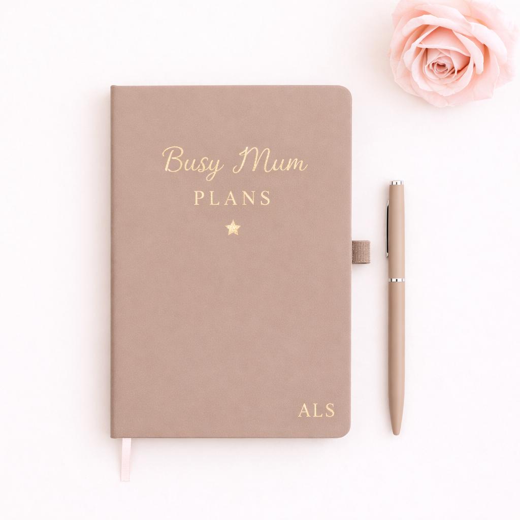Personalised Busy Mum Planner, Mum Notebook, Mum Planning Notebook, Mum Gift, Busy Mum Gift, Nanny Gift, Lined , Mother's Day, Custom