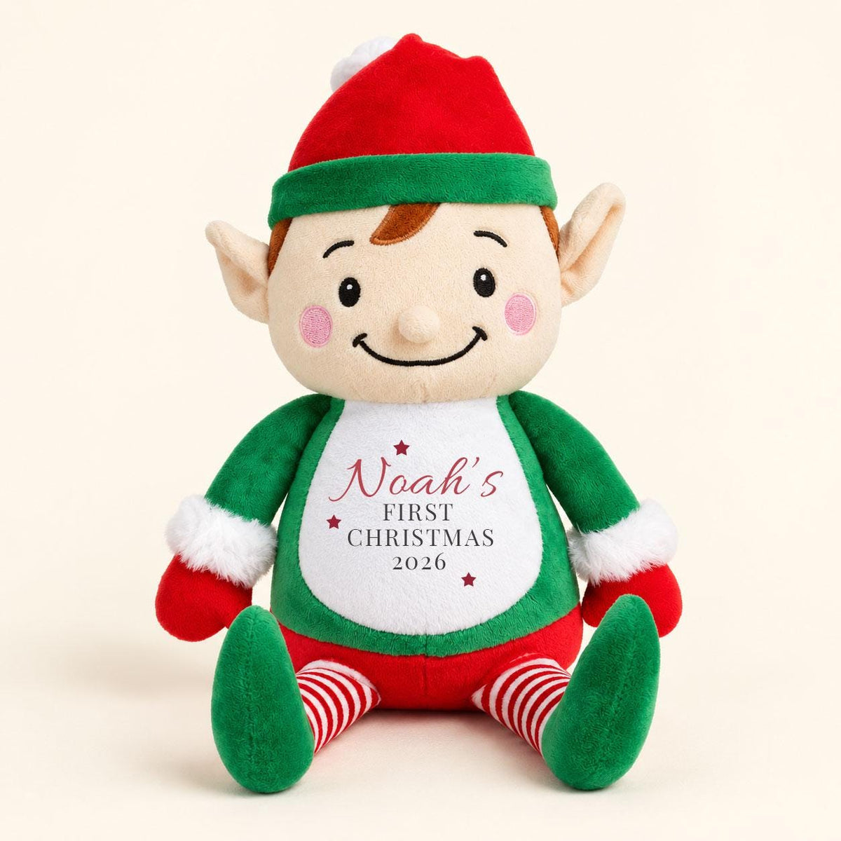 Personalised Baby’s First Christmas Elf, My First Christmas 2026 Gift, Personalised Christmas Teddy, Baby Christmas Keepsake