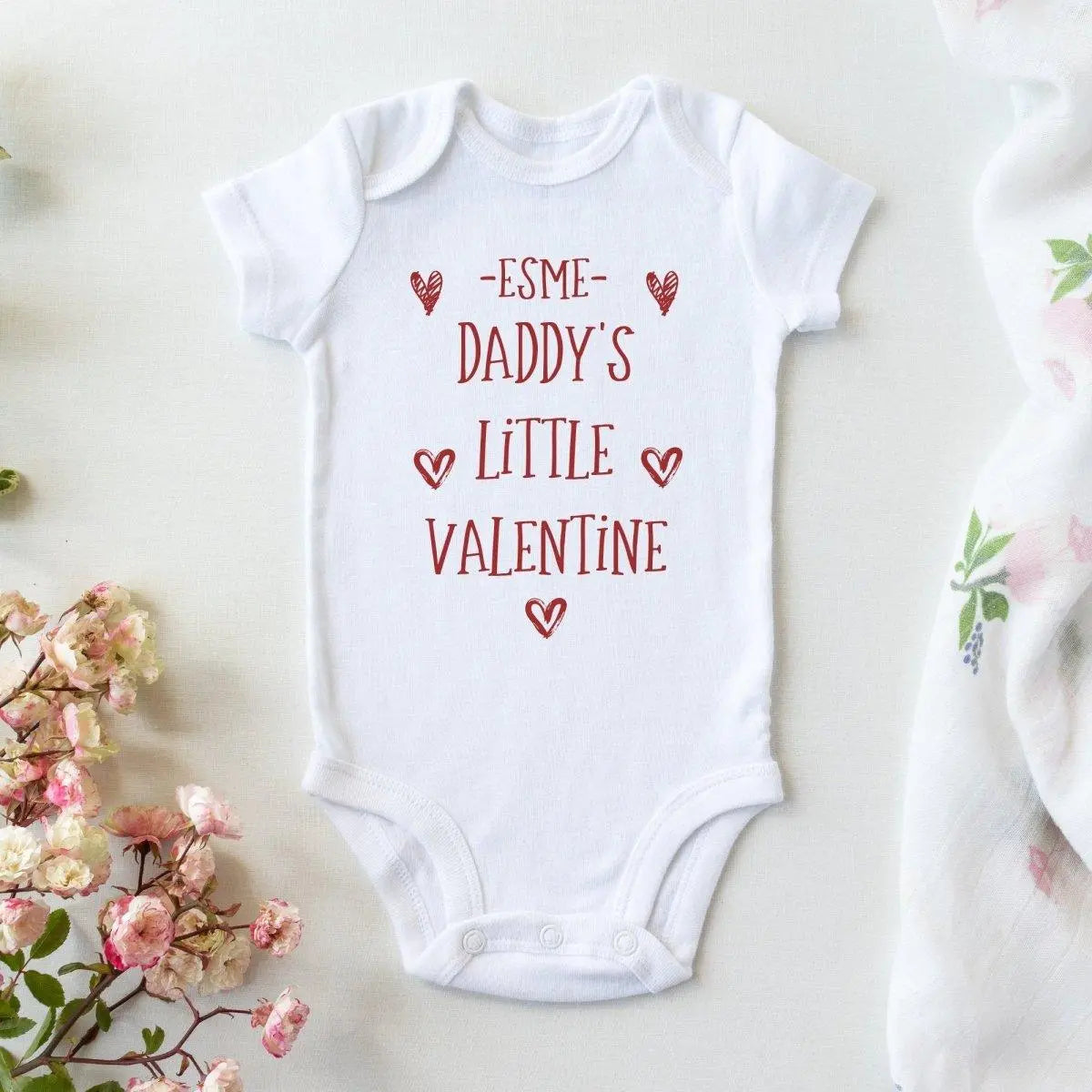 Little Valentine Baby Vest, Baby&#39;s 1st Valentines, My First Valentines, Mummy&#39;s Little Valentine, Baby Bodysuit, Baby Grow, New Baby Gift - Amy Lucy