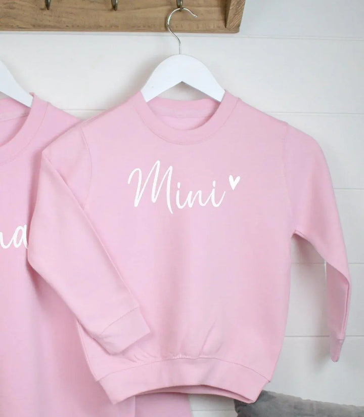 Mama and Mini Sweatshirt, Mum and Daughter Matching, Mama Mini Gifts, Mother&#39;s Day Outfit, Mother Daughter Matching Jumpers, Gift for Mum - Amy Lucy