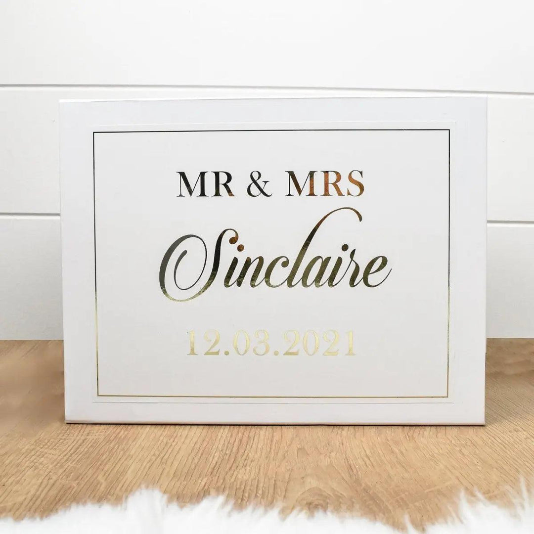 Mr Mrs Wedding Gift Box, Personalised Wedding Gift Box, Engagement Gift, Wedding Gifts, Wedding Day Gifts, Couple Gifts, Filled Gift Boxes, - Amy Lucy