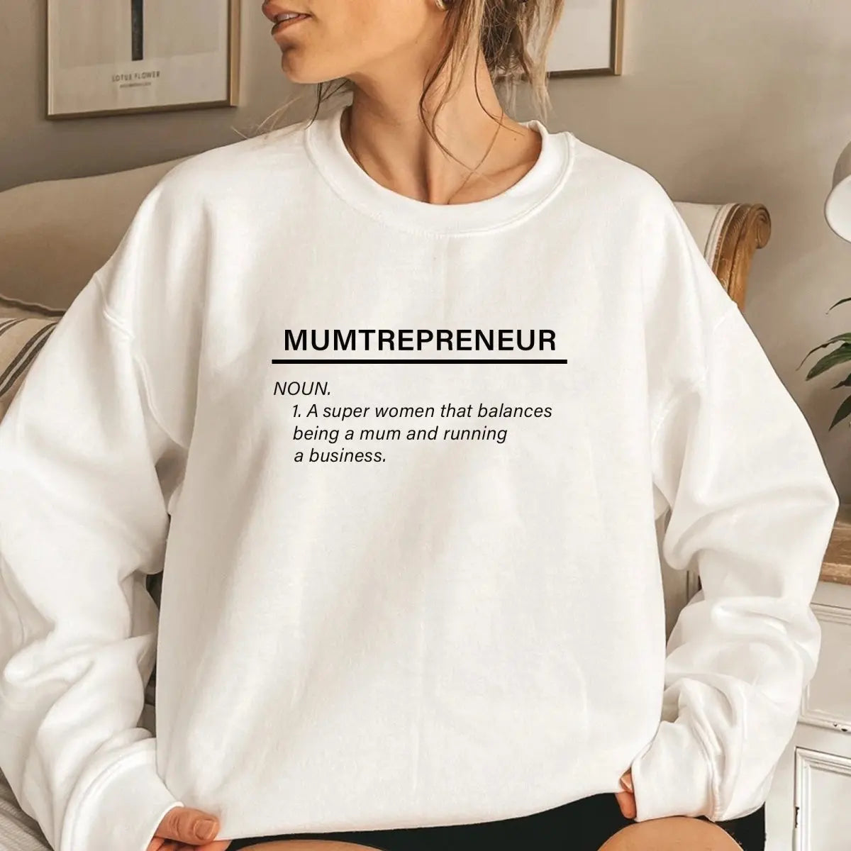 Mumtrepreneur Sweater, Personalised Mumtrepreneur Jumper, Small Business Owner Jumper, Business Mum Jumper, Girl Boss Sweater - Amy Lucy