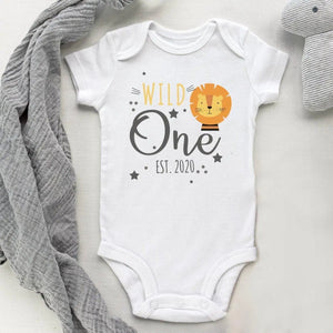 Personalised 1st Birthday Vest, Wild One Vest, First Birthday Baby Bodysuit, Personalised Baby Grow, Cake Smash Vest, Wild One Birthday Top - Amy Lucy