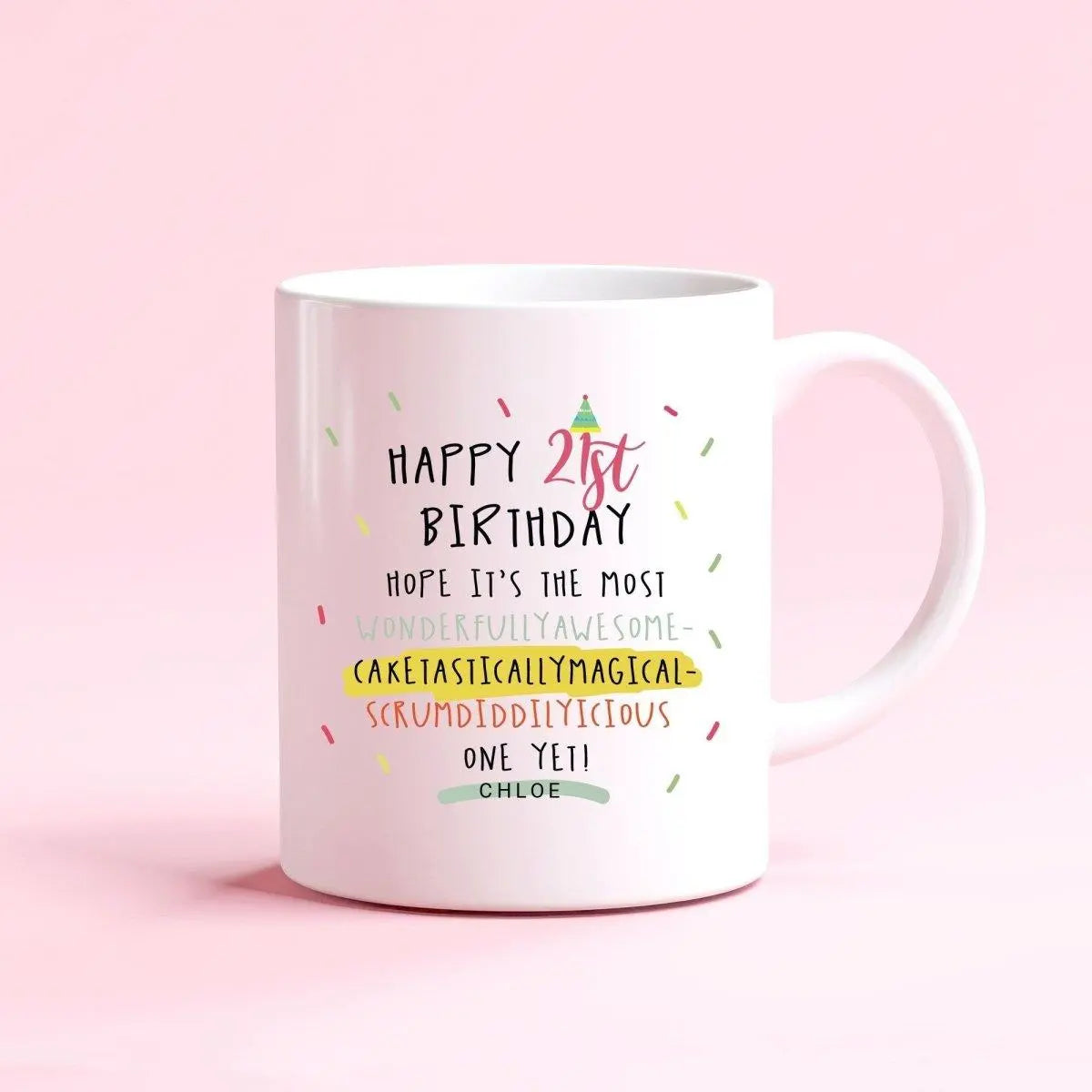 Personalised 21st Birthday Mug, Birthday Age Gift, Fun Birthday Gift, 21st Novelty Birthday Mug, Gift for Him, Custom Name Mug, Personalized - Amy Lucy