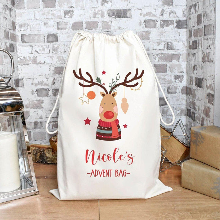 Personalised Advent Calendar, Advent Calendar Sack, Personalised Advent Calendar Bag, Calendar Bag For Kids, Fabric Bag, Christmas Decor - Amy Lucy