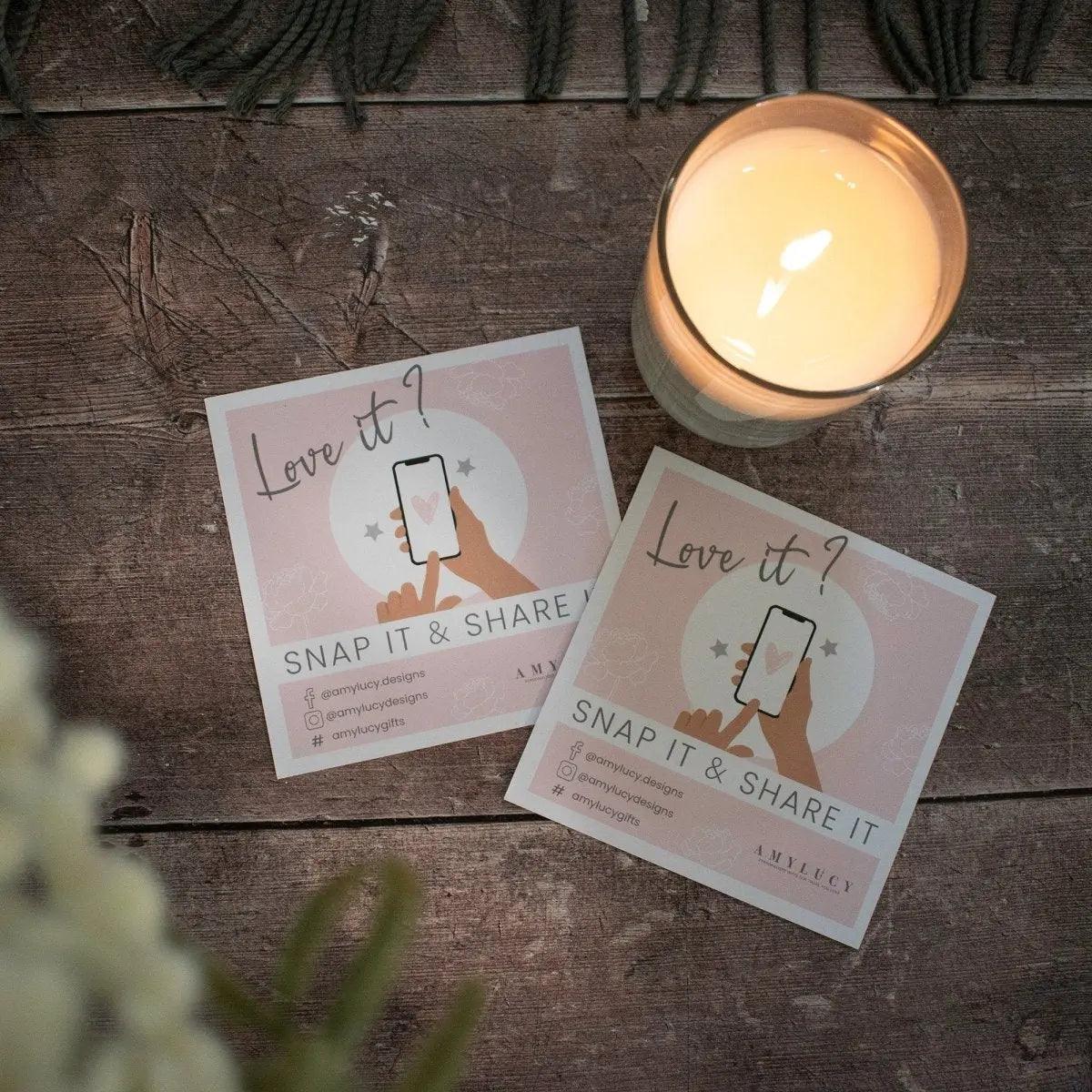 Personalised Anniversary Candle, Anniversary Gift, Rose Gold Candle, Love Couple Gift, Wedding Anniversary Candle, Custom Names, Anniversary - Amy Lucy