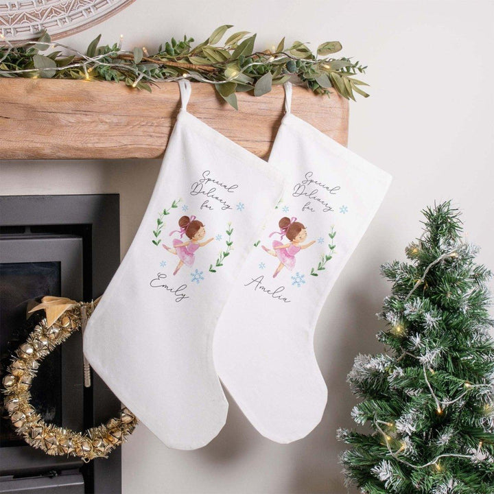 Personalised Ballerina Christmas Stocking, Ballerina Theme, Child Stocking, Girls Stocking, Ballerina Nutcracker Stocking, Christmas D?cor,