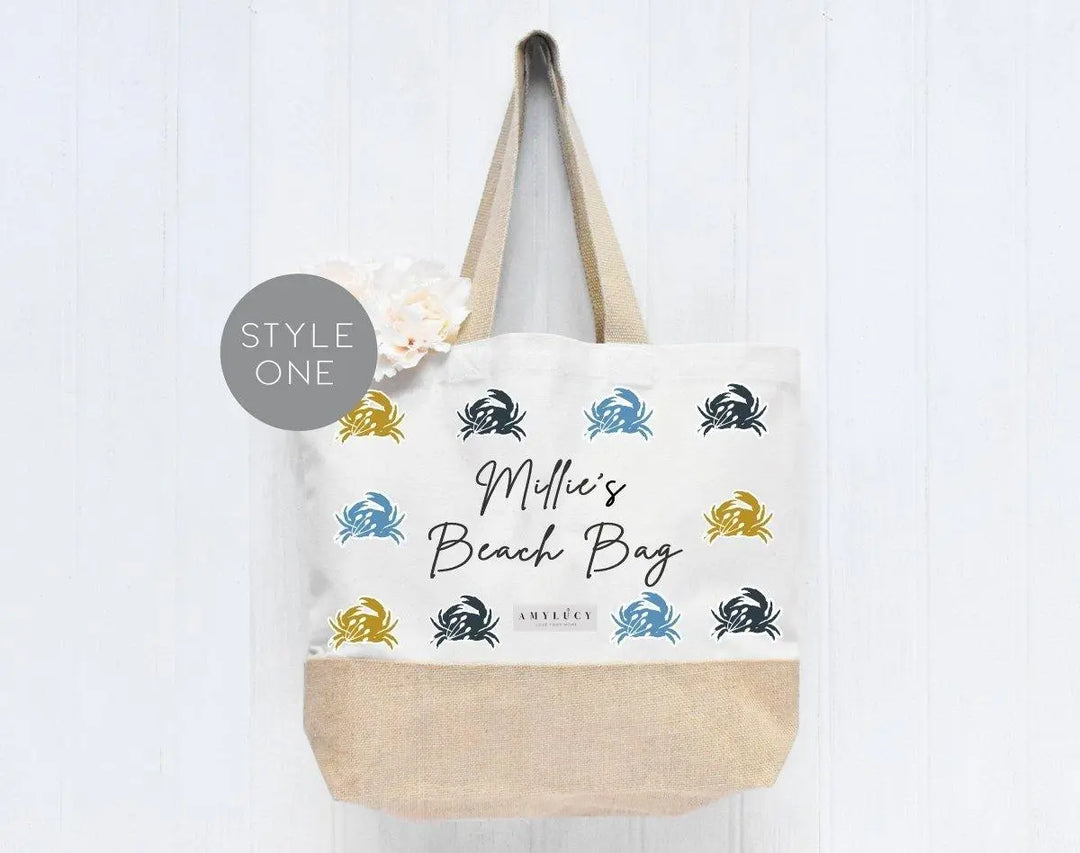 Personalised Beach Bag, Holiday Tote Bag, Beach Gift, Teenager Beach Bag, Beach Gift, Sea Sand Gift, Large Beach Bag, Beach Bags, Holiday