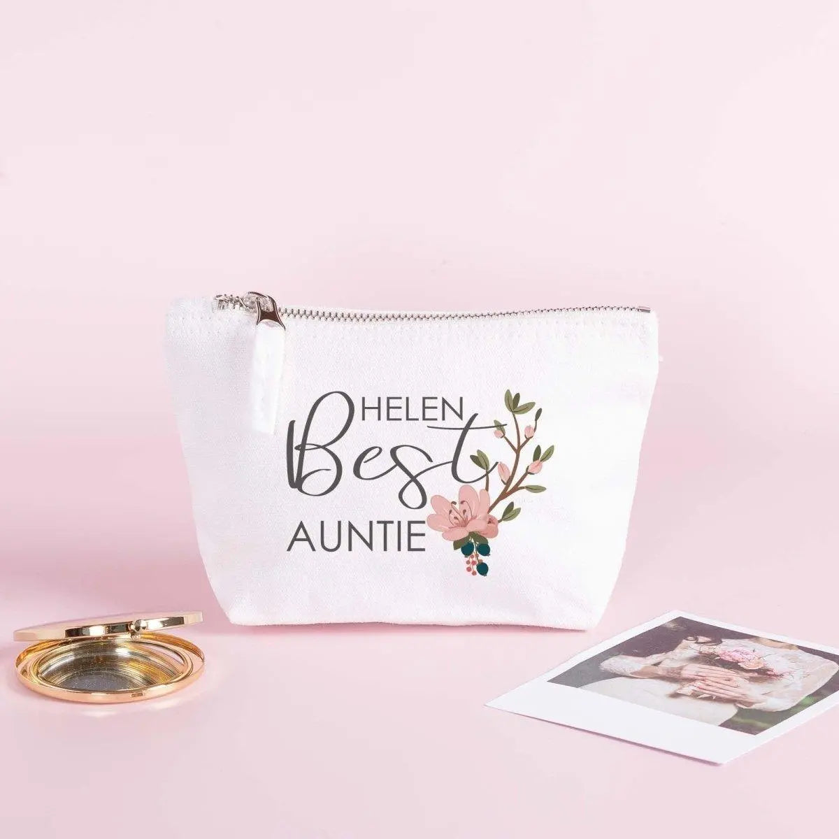 Personalised Best Auntie Makeup Bag, Best Auntie Gift, Bag and Purses, Aunty Thank You Gift, Cosmetic Bag, Auntie Gifts, Toiletry Bags,