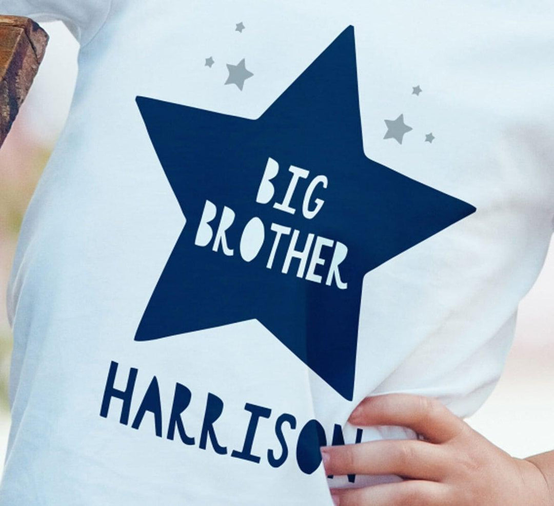 Personalised Big Brother Top, Little Brother Top, Big Brother Little Brother Matching Tops, Brother Clothing, Brother T-shirts, Kids T-shirt