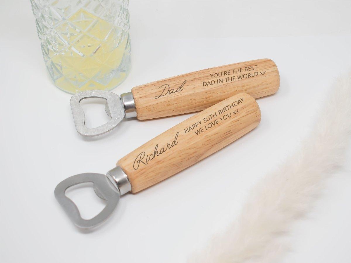 Personalised Bottle Opener, Your Words Bottle Opener, Your Text, Engraved Bottle Opener, Birthday Gift for Him, Christmas Gift for Him,