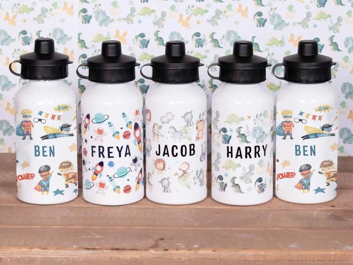 Personalised Boys Water Bottle, Boys School Water Bottle, Kids Personalised School Bottles, Boys Nursey Bottle, Nursery Bottle