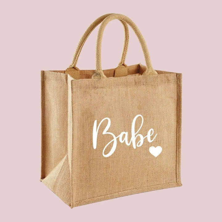 Personalised Bride Bag, Bride Jute Bag, Bride Gift Bag, Bride Gifts, Bridal Party Bag, Bridesmaid Bag, Maid of Honour Gift Bag, Hen Bag - Amy Lucy