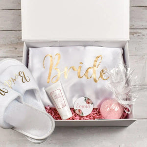 Personalised Bride To Be Gift Box, Bride To Be Filled Gift Box, Bride To Be Spa Box Set, Wedding Morning Bride Box Set Gift, Wedding Gift, - Amy Lucy