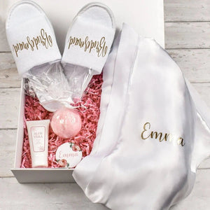 Personalised Bridesmaid Gift Box, Bridesmaid Filled Gift Box, Bridesmaid To Be Spa Box Set, Wedding Morning Bridesmaid Box Set Gift - Amy Lucy