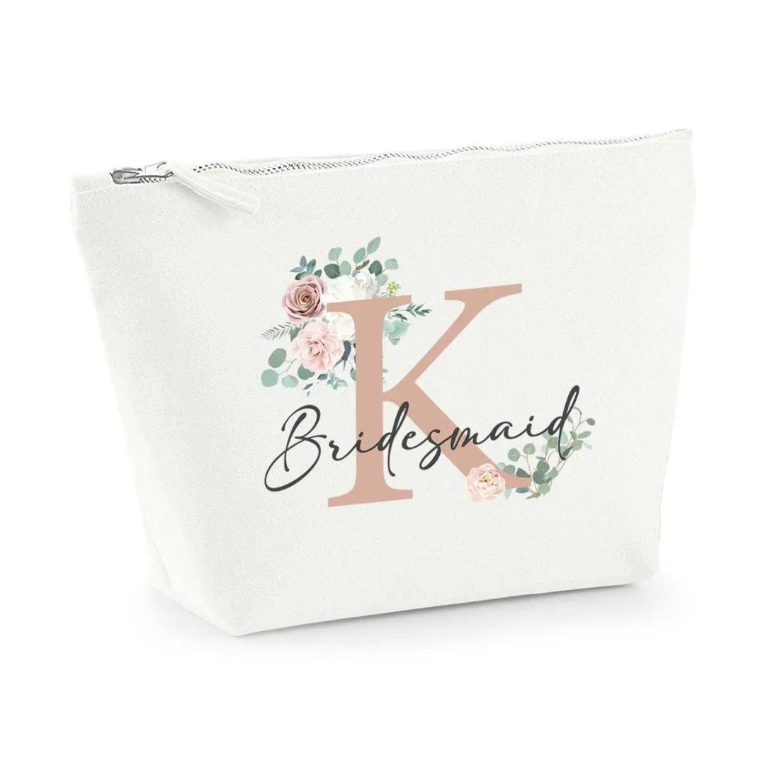 Personalised Bridesmaid Makeup Bag, Hen Night Cosmetic Bag, Bridesmaid Make Up Bag, Bridesmaid Favours, Bags and Purses, Bridal Party Gifts