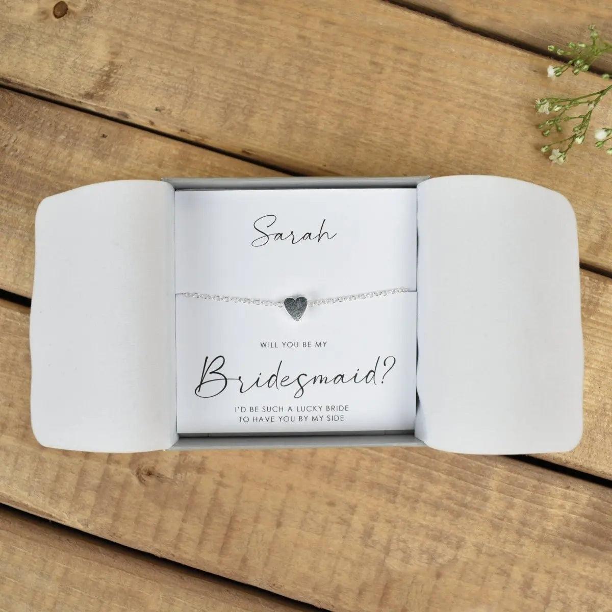 Personalised Bridesmaid Necklace, Will You Be My Bridesmaid, Bridesmaid Proposal Gift, Necklace Gift, Bridesmaid Favour, Maid of Honour Gift
