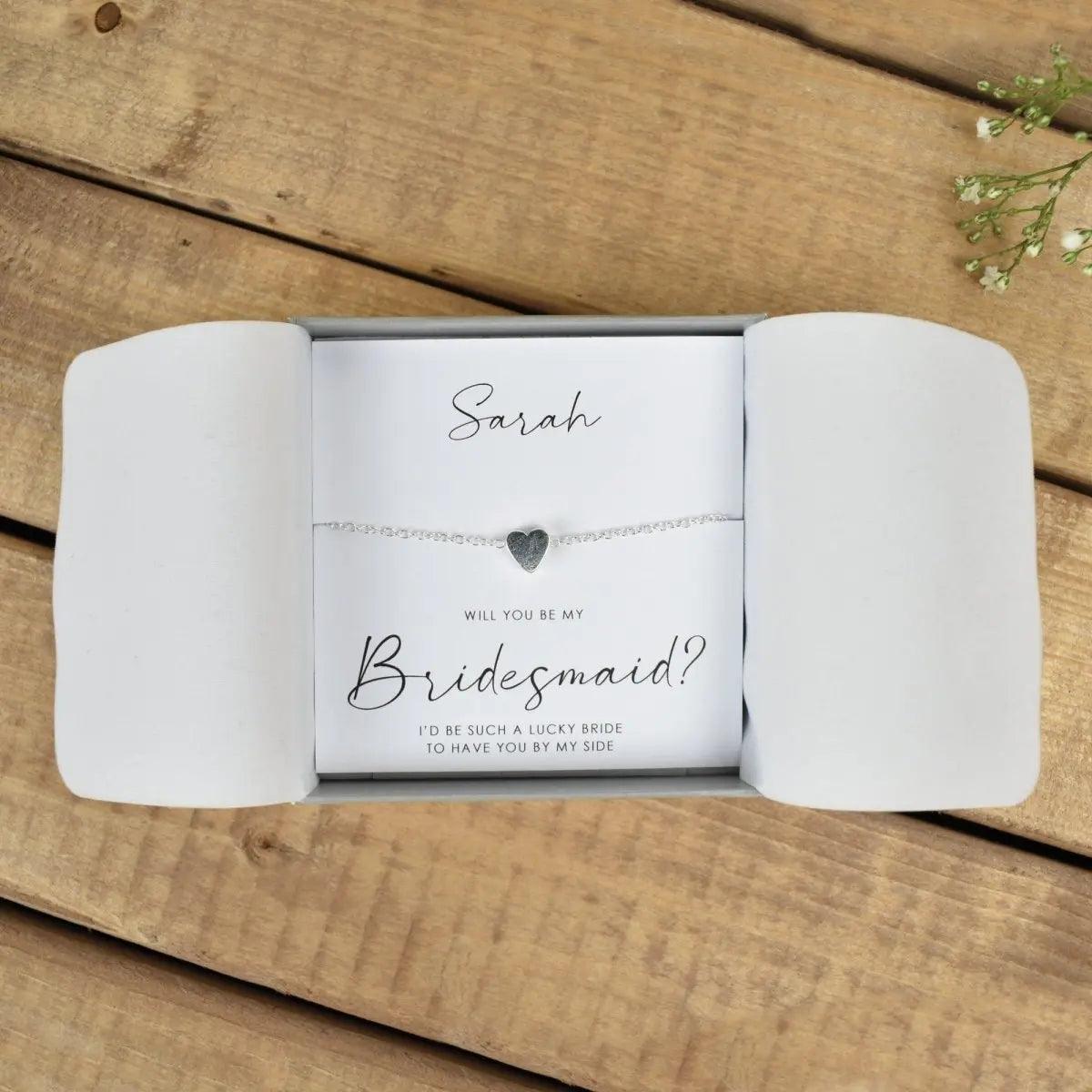 Personalised Bridesmaid Necklace, Will You Be My Bridesmaid, Bridesmaid Proposal Gift, Necklace Gift, Bridesmaid Favour, Maid of Honour Gift