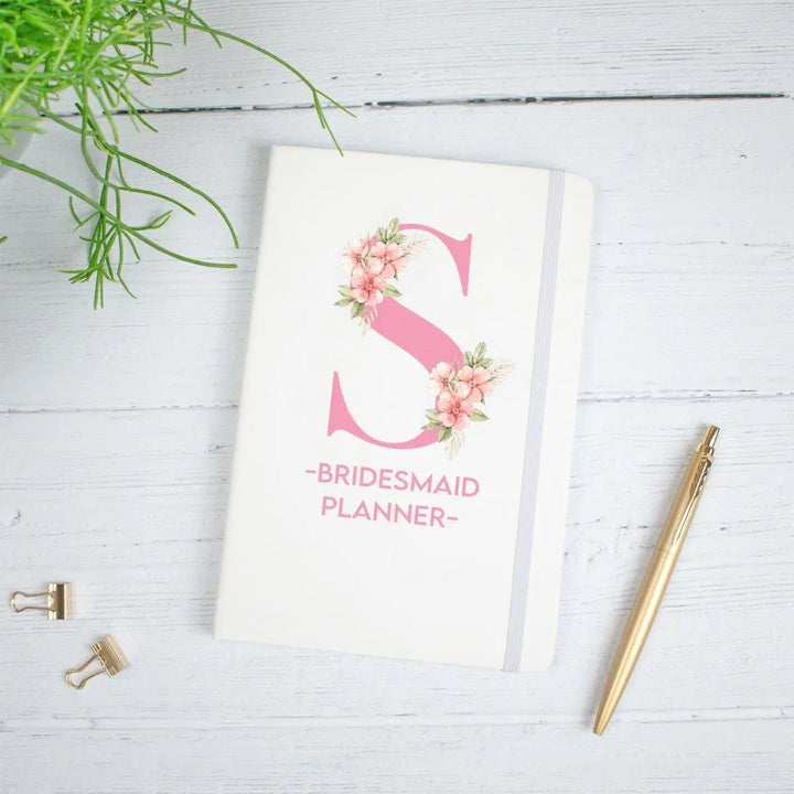 Personalised Bridesmaid Planner, Bridesmaid Notebook, Wedding Planning Notebook, Bridesmaid Gift, Bridal Party Gift, Hen Party Gift, Lined