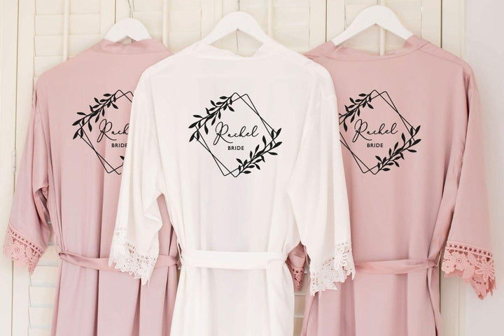 Personalised Bridesmaid Robe, Bride Maid of Honour Gown, Bridesmaid Robes Personalised, Bridal Robes, Bachelorette Robes, Bride Shower Robes