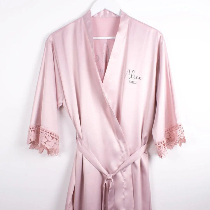 Personalised Bridesmaid Robe, Bride Maid of Honour Gown, Bridesmaid Robes Personalised, Bridal Robes, Bride Shower Robes