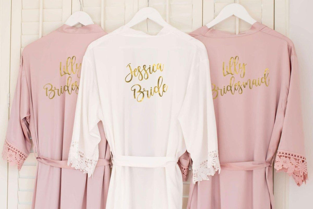 Personalised Bridesmaid Robe, Personalized Robe, Hen Party Robes Bridesmaid Gift Robe, Personalised, Bride To Be Maid Honour