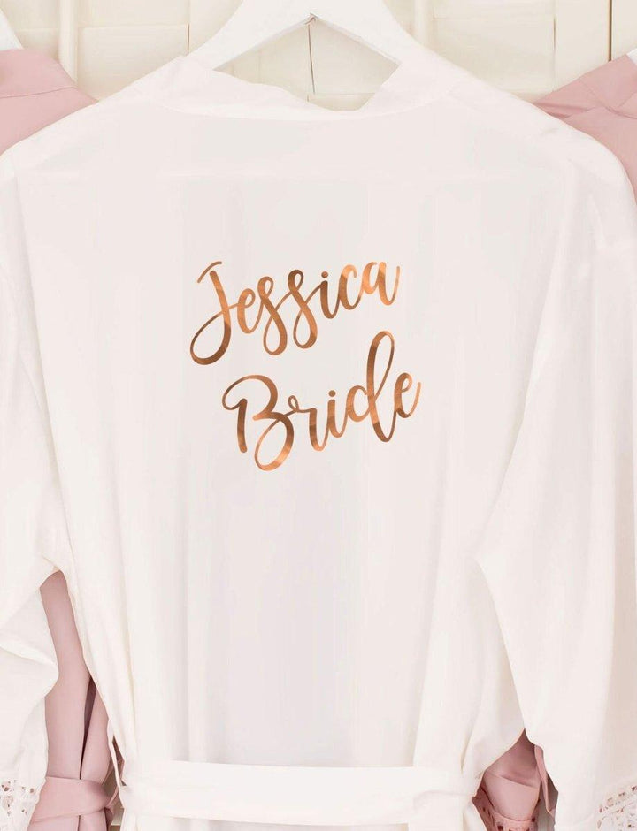 Personalised Bridesmaid Robe, Personalized Robe, Hen Party Robes Bridesmaid Gift Robe, Personalised, Bride To Be Maid Honour