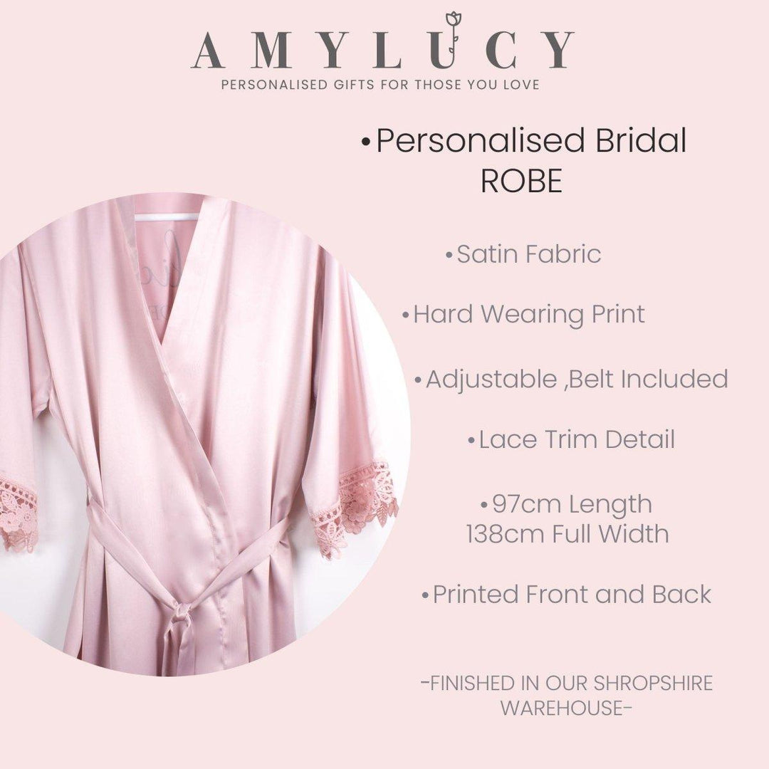 Personalised Bridesmaid Robe, Personalized Robe, Hen Party Robes Bridesmaid Gift Robe, Personalised, Bride To Be Maid Honour