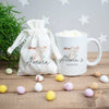Personalised Bunny Easter Mug, Easter Hot Chocolate Mug, Child's Easter Cup, Easter Mug Gift Set, Personalised Easter Cup, Easter Egg Bag