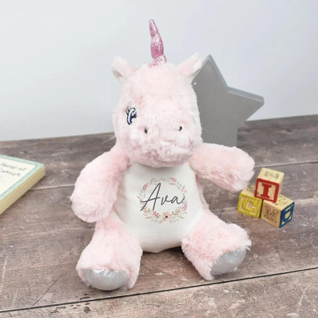 Personalised Bunny Rabbit, New Baby Gift, Customised Plush Soft Toy, Your Name Teddy, Cuddly Toy, Girls and Boys Teddy Baby Shower Gift