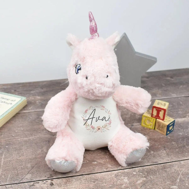 Personalised Bunny Rabbit, New Baby Gift, Customised Plush Soft Toy, Your Name Teddy, Cuddly Toy, Girls and Boys Teddy Baby Shower Gift