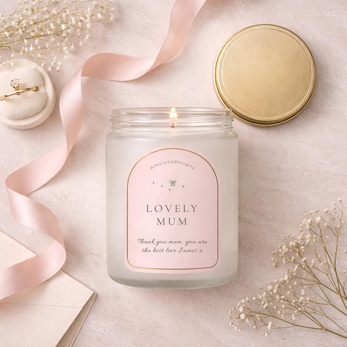 Personalised Candle Gift for Mum product information