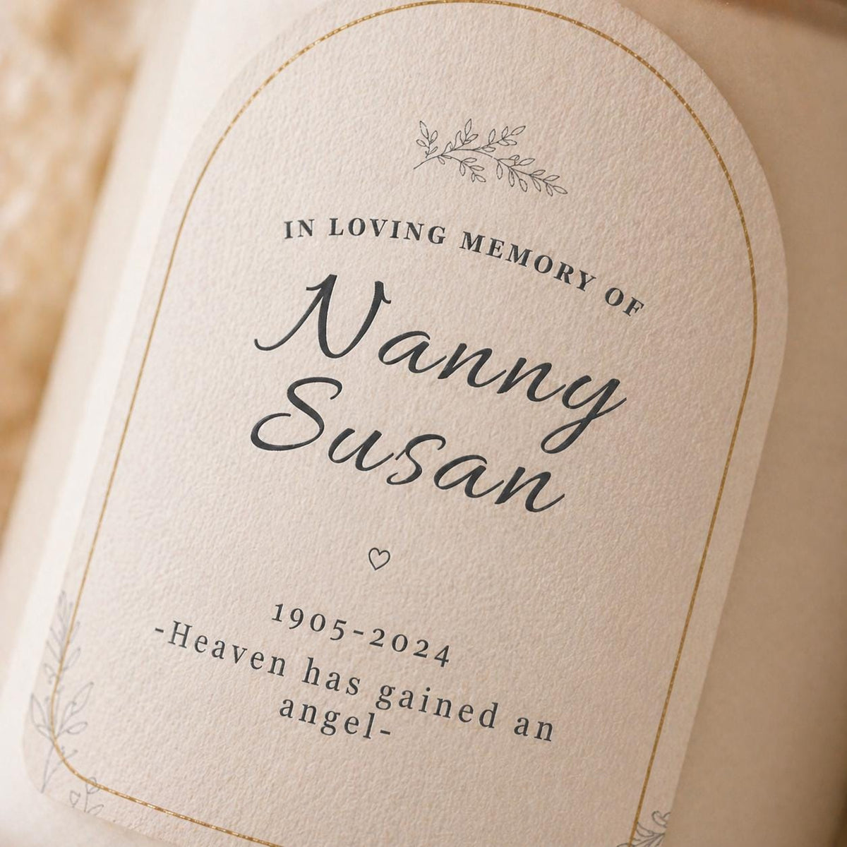Personalised Candle Gift for Nanny product information