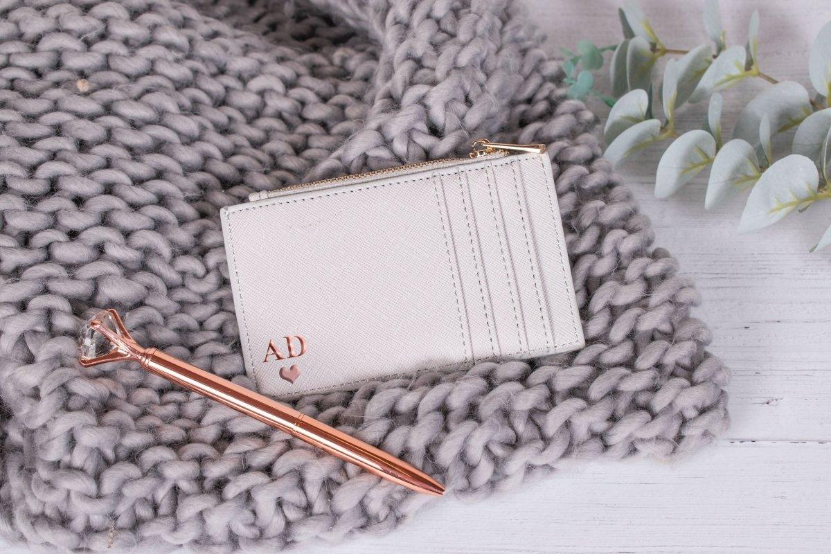 Personalised Card Holder, Monogram Coin Purse, Personalised Purse, Women Small Purse, Bridesmaid Gift, Bridesmaid Favour, Card Purse
