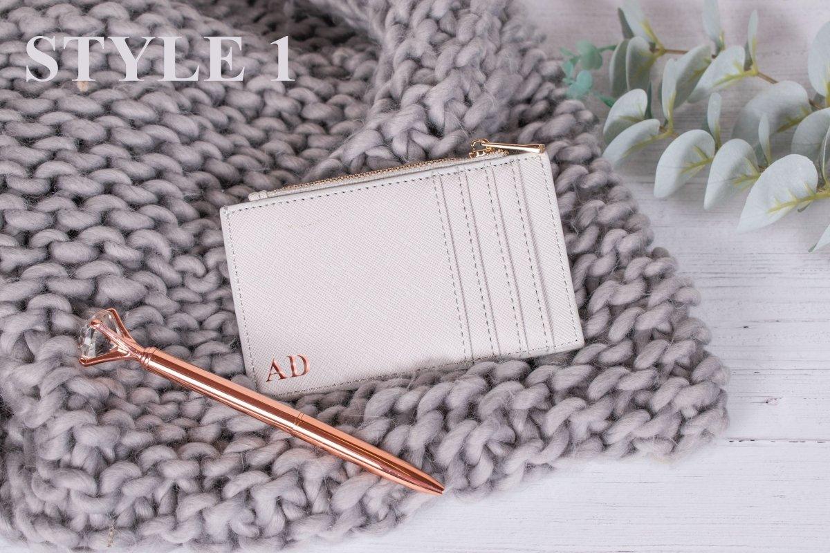 Personalised Card Holder, Monogram Coin Purse, Personalised Purse, Women Small Purse, Bridesmaid Gift, Bridesmaid Favour, Card Purse