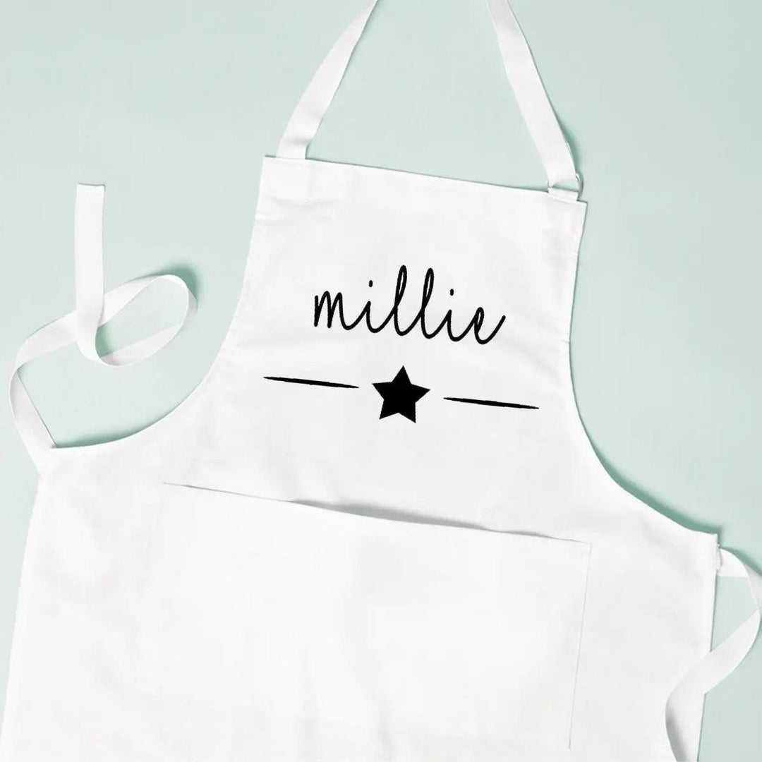 Personalised Child&#39;s Apron, Kids Baking Gift, Children Apron Cooking Gift, Gift for Child Baker, Chef Gifts, Custom Name Apron, Kids Apron,