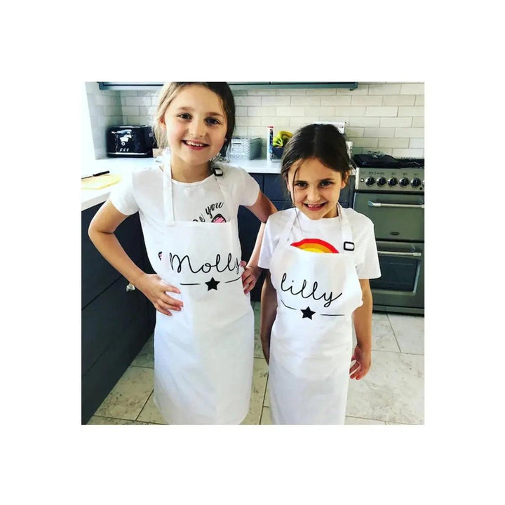 Personalised Child&#39;s Apron, Kids Baking Gift, Children Apron Cooking Gift, Gift for Child Baker, Chef Gifts, Custom Name Apron, Kids Apron,