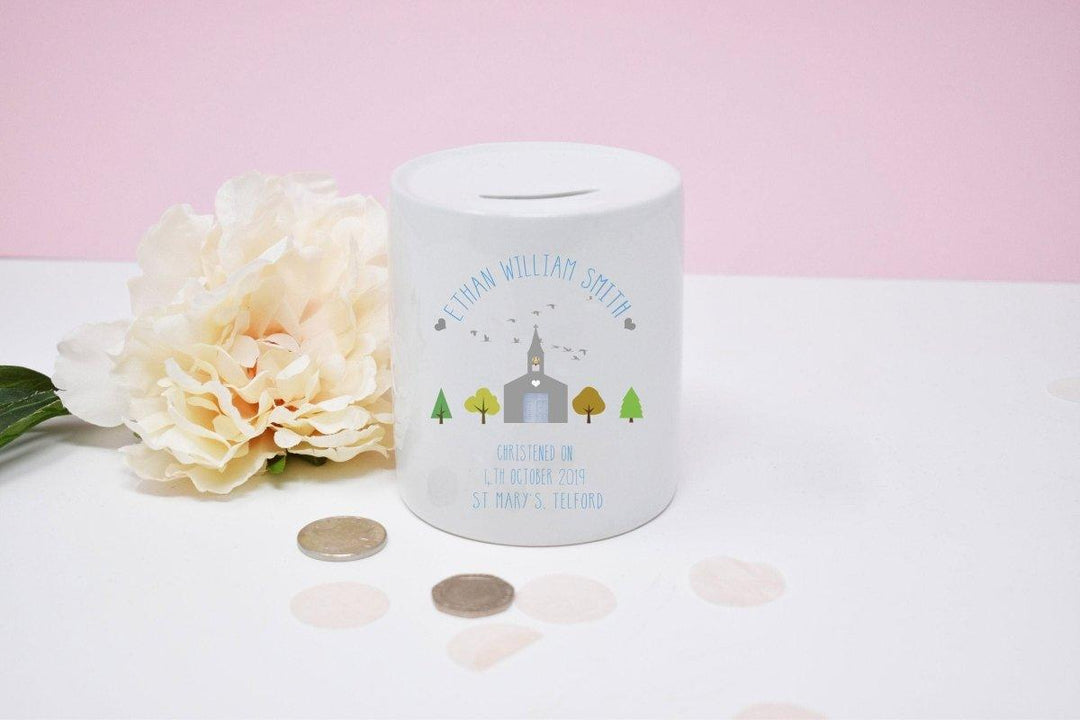 Personalised Christening Money Box, Christening Keep Sake Money Box, Boy Confirmation Gift, Girl Baptism Gift, Christening Baby Gift