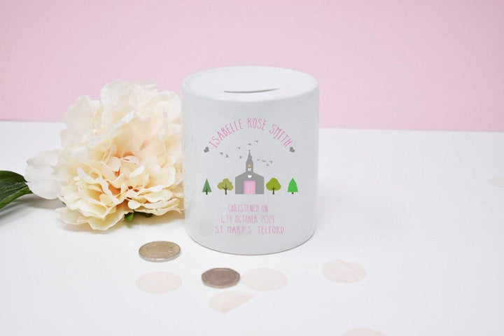 Personalised Christening Money Box, Christening Keep Sake Money Box, Boy Confirmation Gift, Girl Baptism Gift, Christening Baby Gift