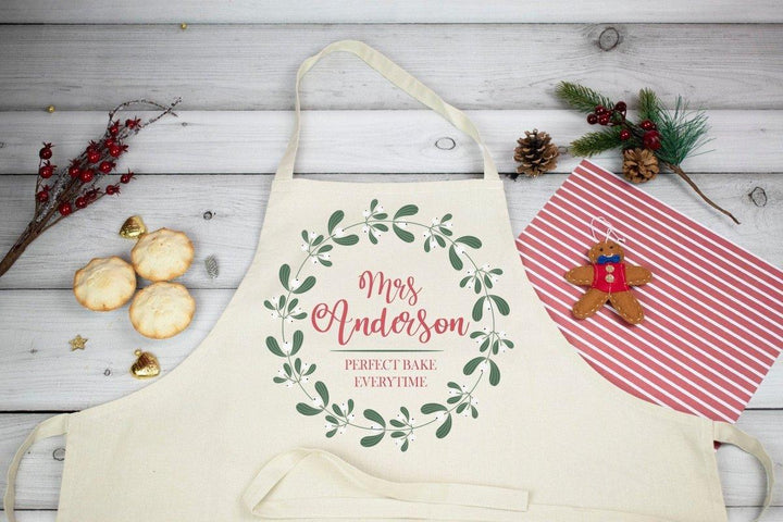 Personalised Christmas Apron, Custom Made Christmas Aprons, Personalised Christmas Gifts, Personalised Ladies Apron, Christmas Gifts, Gift