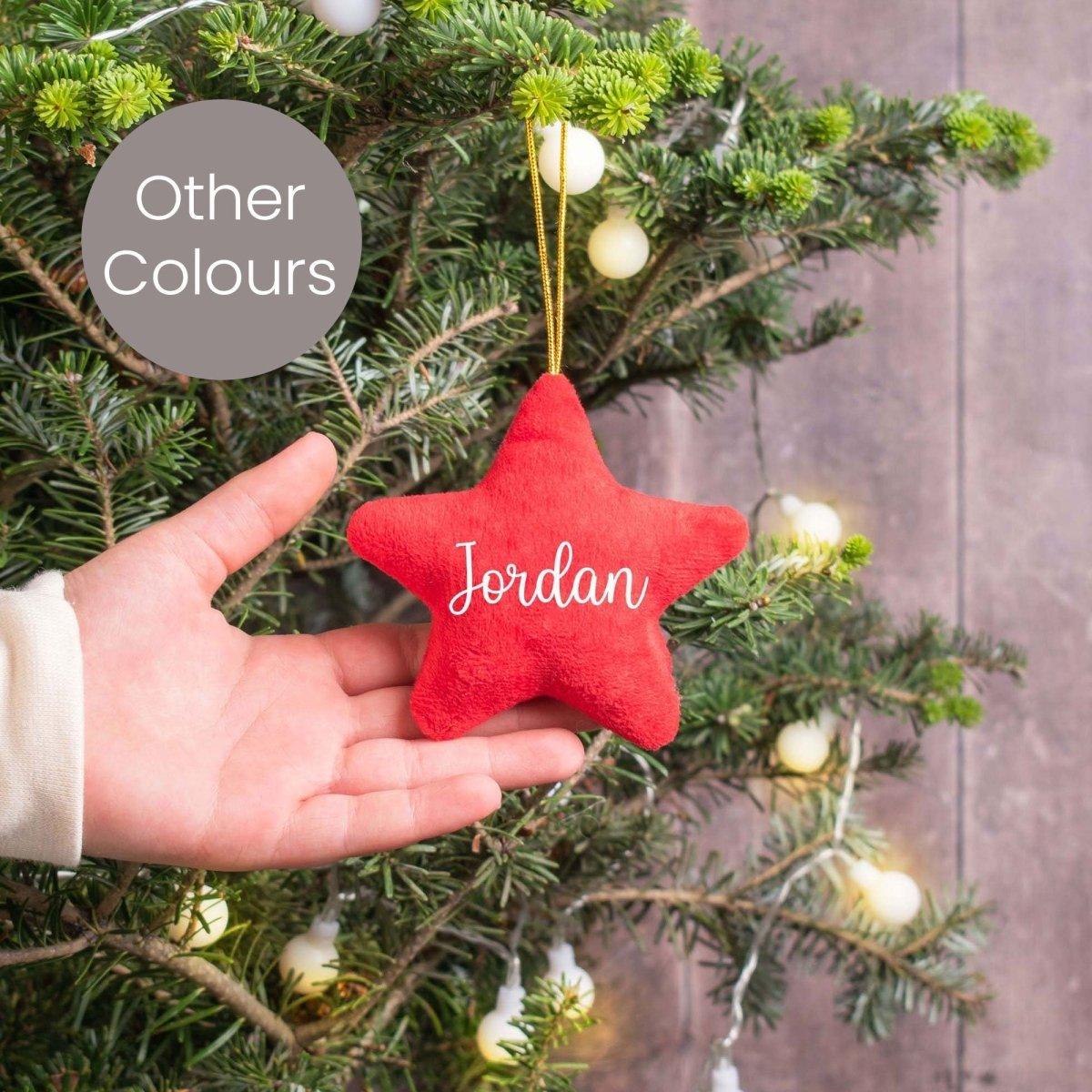 Personalised Christmas Bauble, Stocking Filler, Child Christmas Ornament, Fabric Christmas Tree Decoration, Family Christmas Dcor, Name