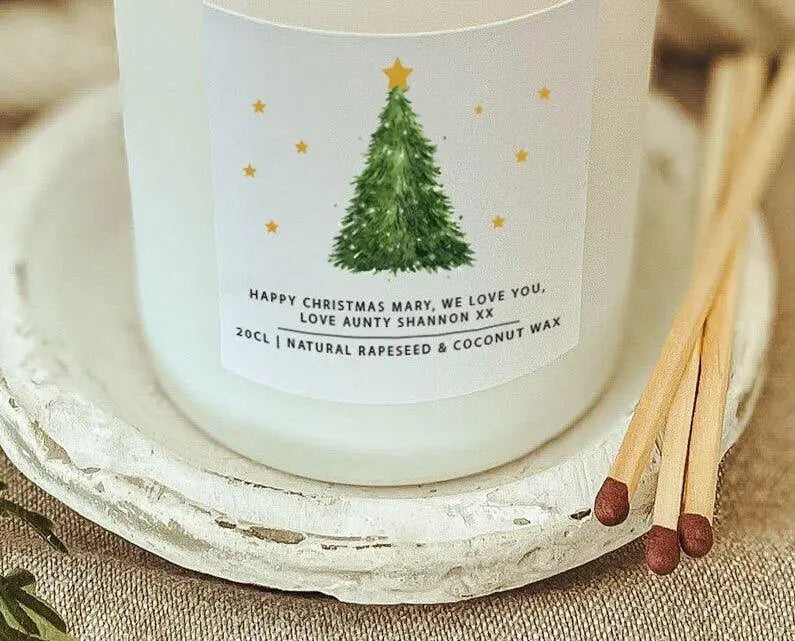 Personalised Christmas Candle, Family Christmas Candle, Scented Candle, Christmas Scented Candle, Christmas Candle, Family Name Gift, Xmas