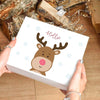 Personalised Christmas Eve Box, Reindeer Christmas Eve Box, Empty Xmas Eve Box, Girls Xmas Box, Empty Christmas Box, Kids Xmas Eve Box