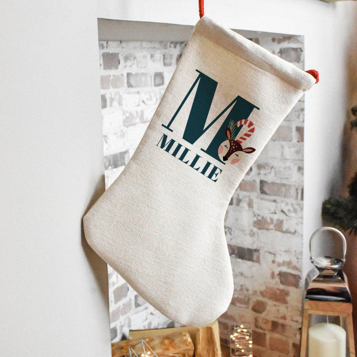 Personalised Christmas Stocking, Christmas Stocking, Name Christmas Stocking, Initial Christmas Stocking, Personalised Girl Stocking, - Amy Lucy