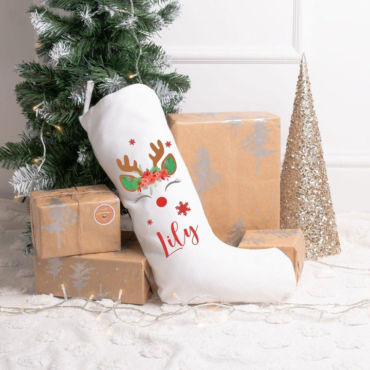 Personalised Christmas Stocking, Christmas Stocking, Personalised Linen Stockings, Christmas Decoration, Stocking Hessian, Holiday Stocking - Amy Lucy