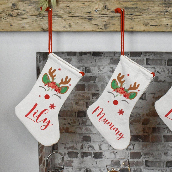 Personalised Christmas Stocking, Christmas Stocking, Personalised Linen Stockings, Christmas Decoration, Stocking Hessian, Holiday Stocking - Amy Lucy