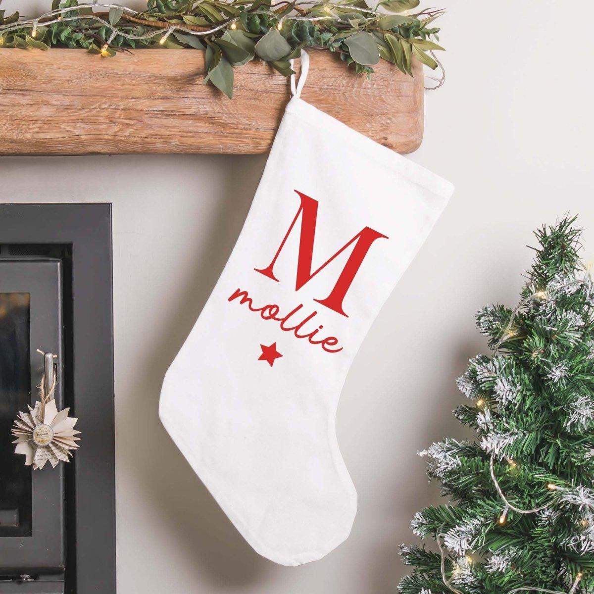 Personalised Christmas Stocking, Holiday Stocking, Name Christmas Stocking, Initial Christmas Stocking, Personalised Girl Stocking, Gifts - Amy Lucy