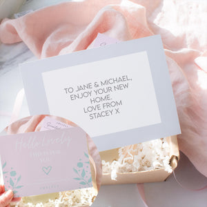 Overhead view of the personalised Classic Teacher Thank You Candle